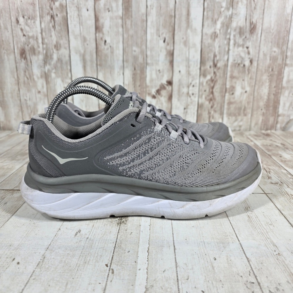 Hoka One One Akasa Frost Gray Silver Pine Running Shoes 1099739 Womens 8
